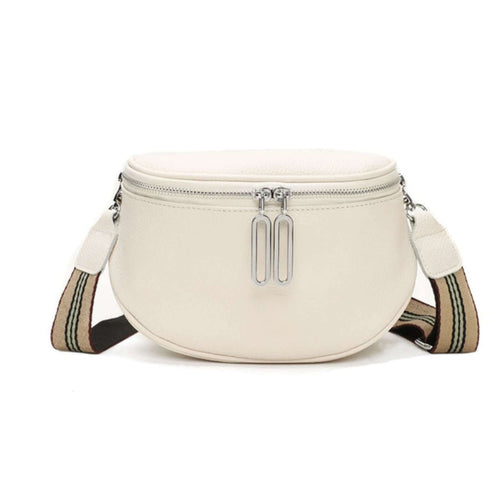 Adwin lederen crossbody offwhite