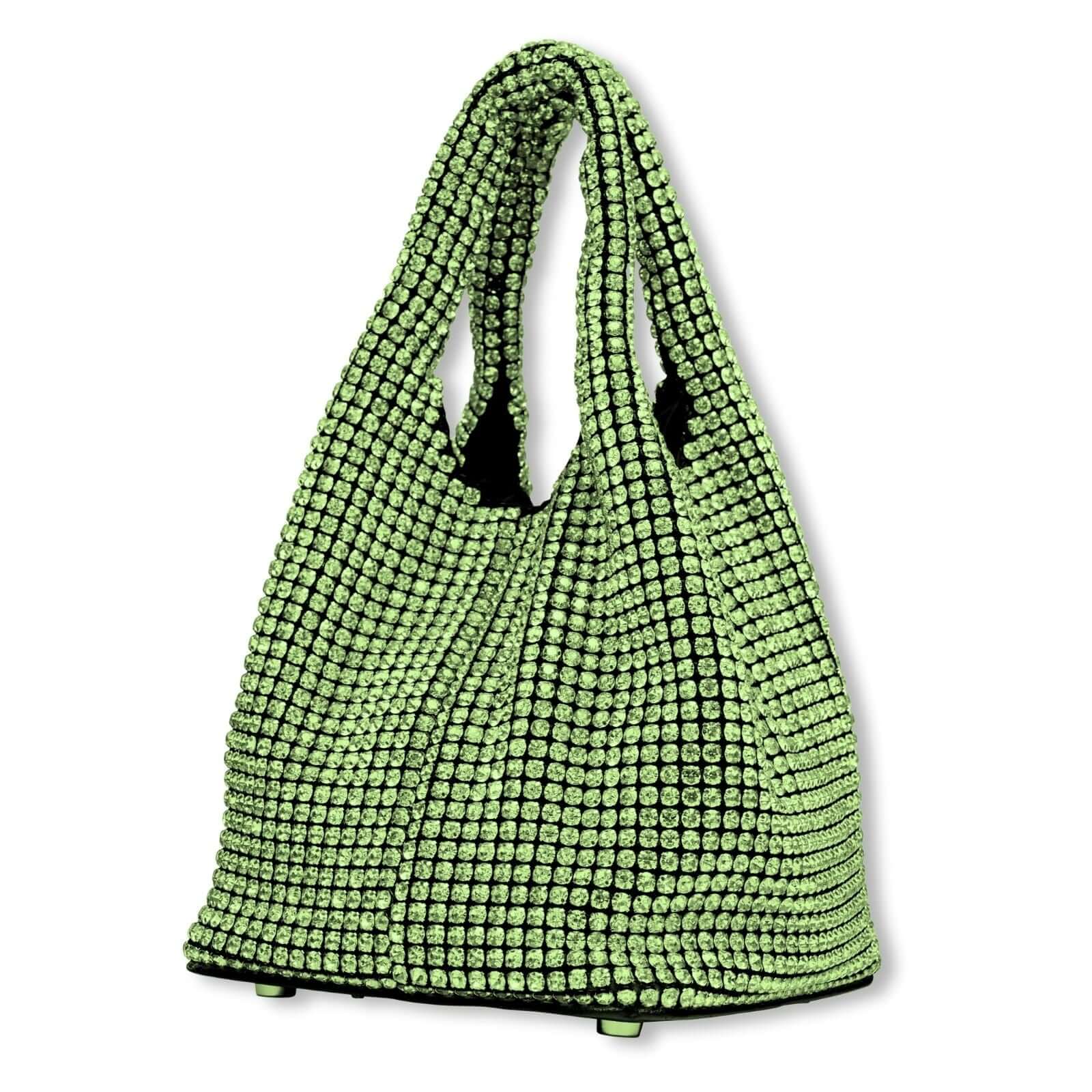 Akito handtas met kristallen groen