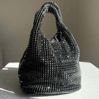 Alain handtas met kristallen zwart