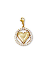 Nala goudkleurige hart-bedel met zirkonia – Zatthu Jewelry