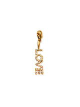 Namy goudkleurige LOVE-bedel met zirkonia – Zatthu Jewelry