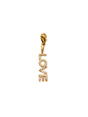 Namy goudkleurige LOVE-bedel met zirkonia – Zatthu Jewelry