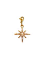 Nanu goudkleurige ster-bedel met zirkonia – Zatthu Jewelry