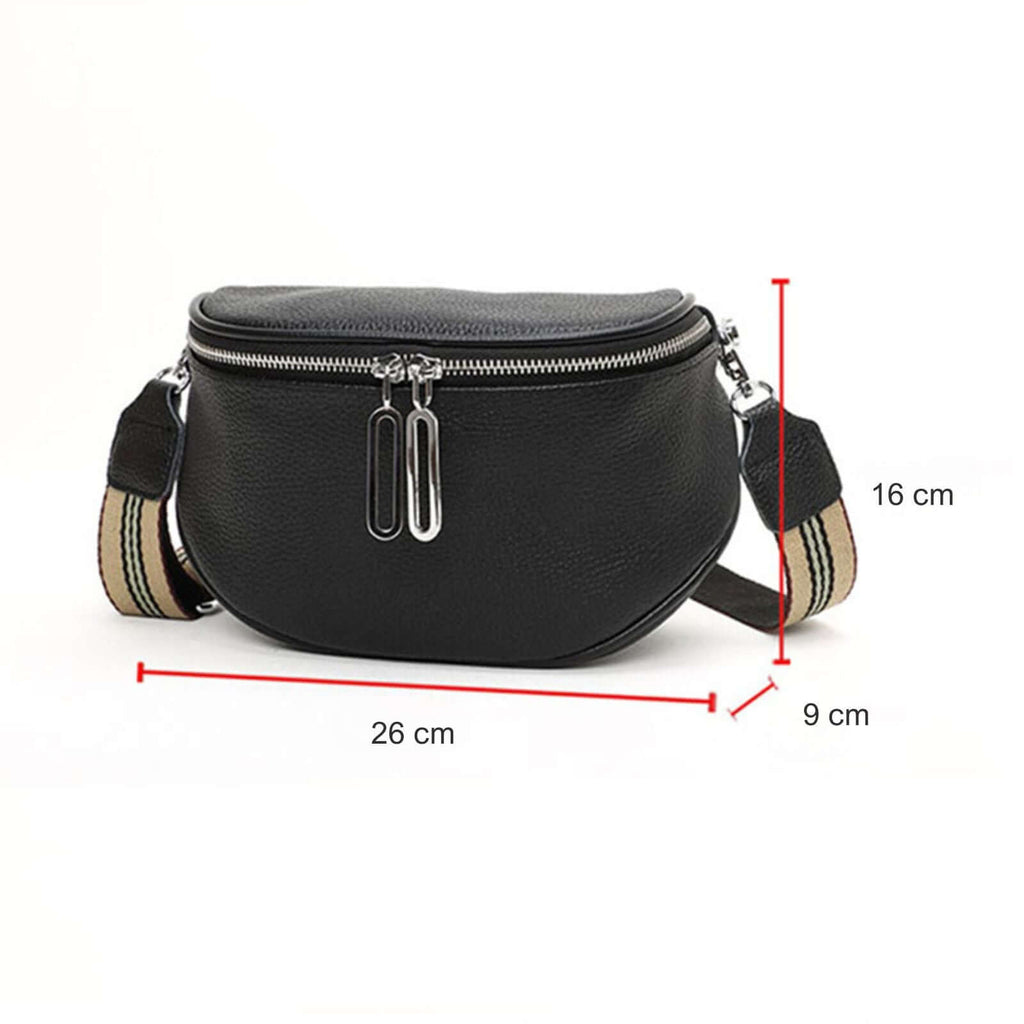 Adamo lederen crossbody groen