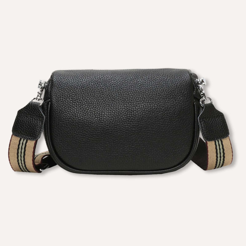 Adael lederen crossbody oranje