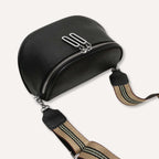 Adino lederen crossbody zwart