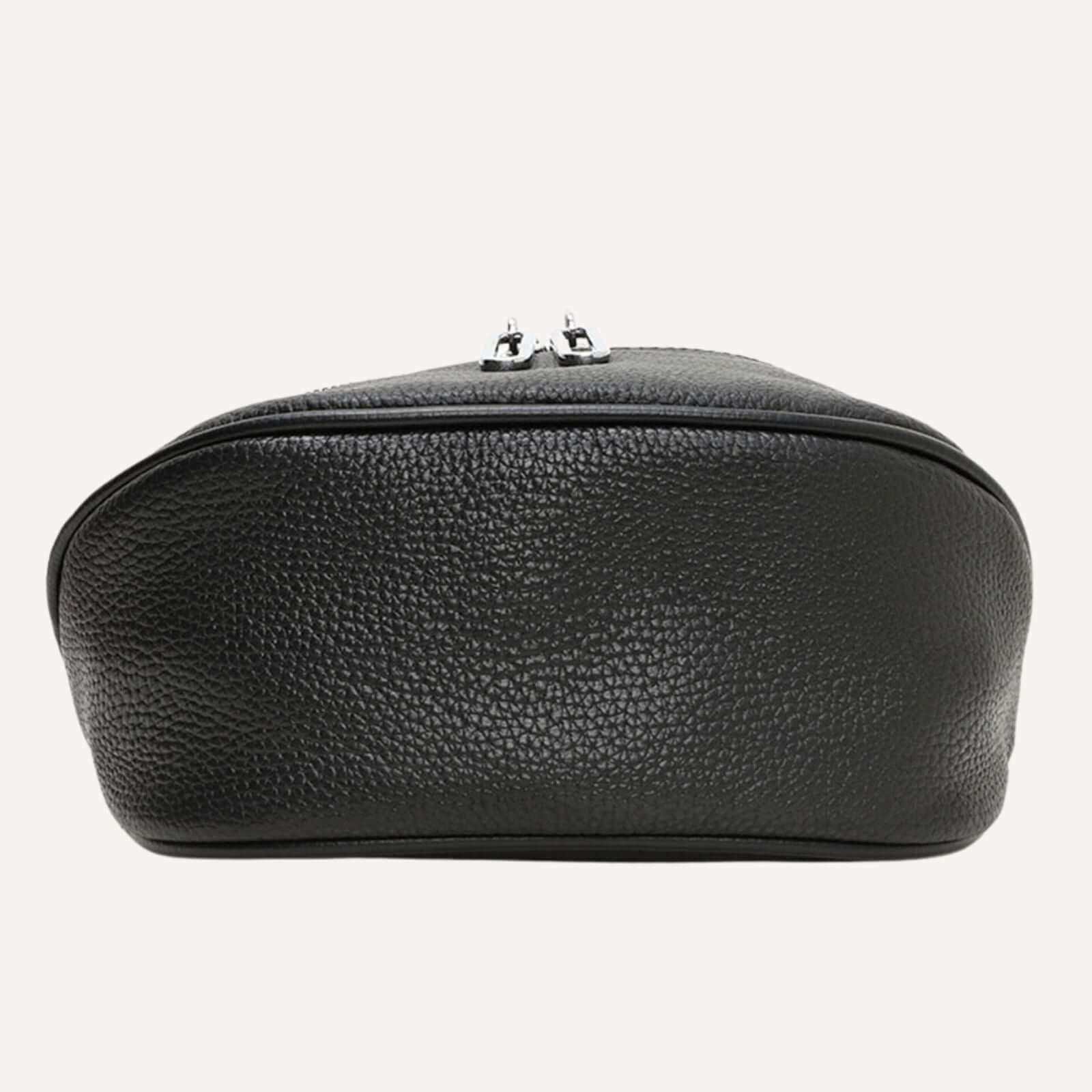 Adino lederen crossbody zwart