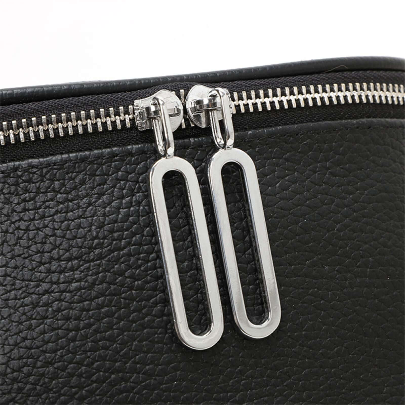 Adael lederen crossbody oranje