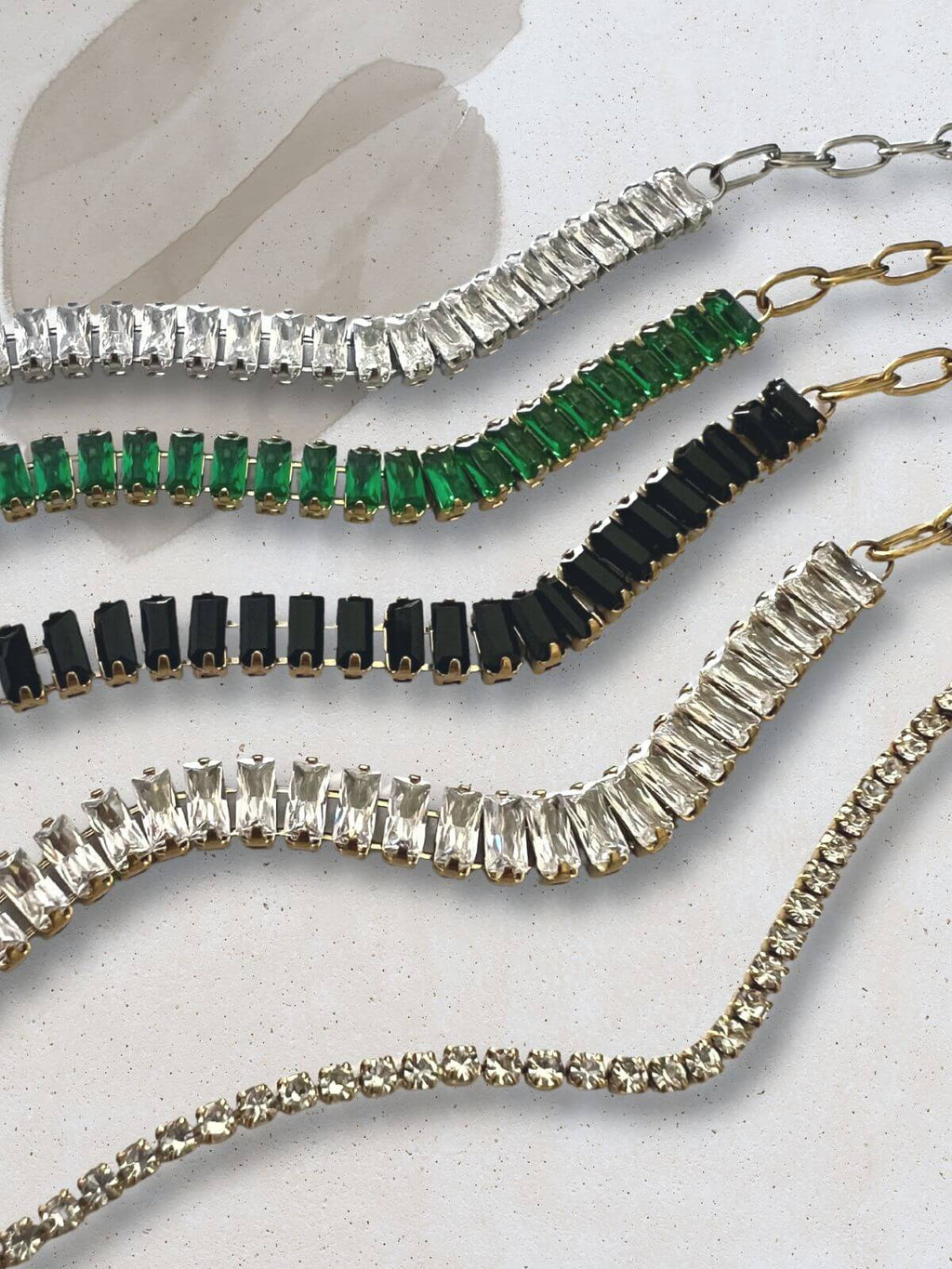 Jone stainless steel armband met zirkonia