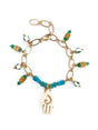 BEDELARMBAND MET KRALEN VAN TURQUOISE