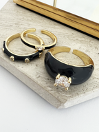 Inuk ring blauw met steentje