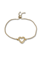 June zirkonia hart armband goud