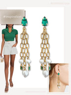 Kick statement oorbellen groen