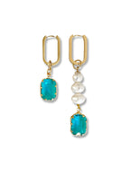 Kimm asymmetrische pareloorbellen met kristal