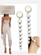 Kyra lange pareloorbellen