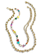 Leau ketting set van 2 multicolor