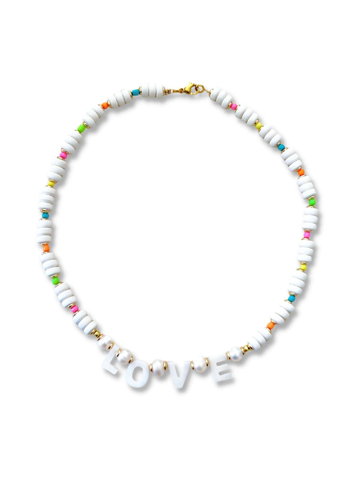 Leli kralenketting Love multicolor