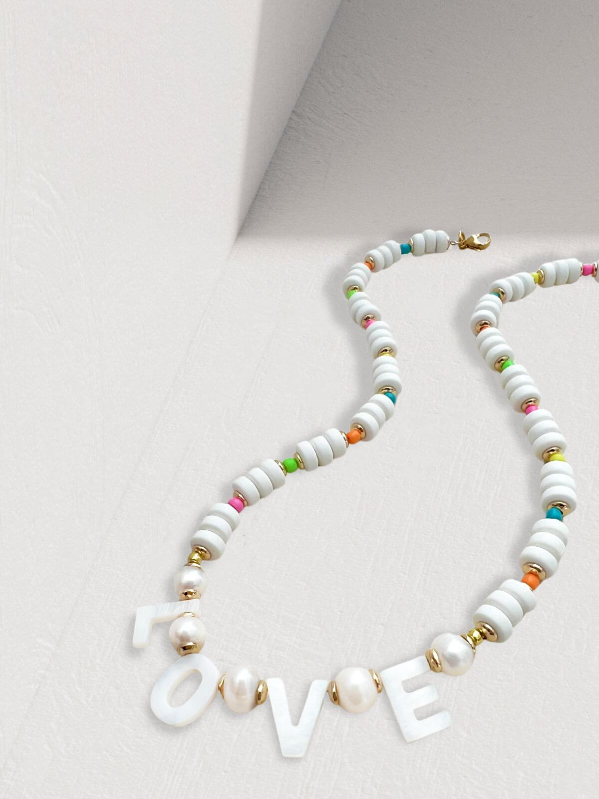 Leli kralenketting Love multicolor