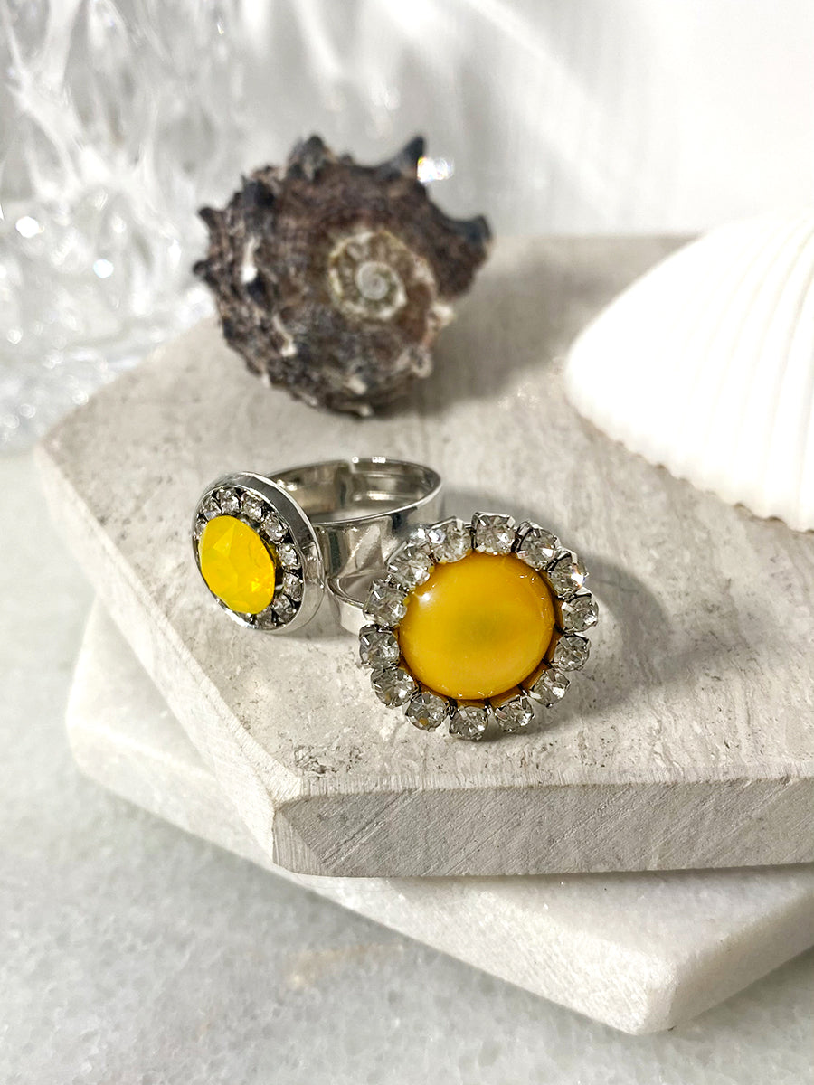 Fyke statement ring geel