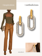 Icel oorbellen met zirkonia hanger