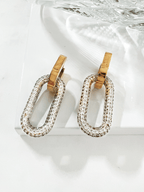 Icel oorbellen met zirkonia hanger