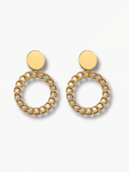 Iena statement oorbellen schakel goud