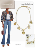 Jesa schakelketting met parels