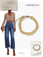 Jica herringbone armband large