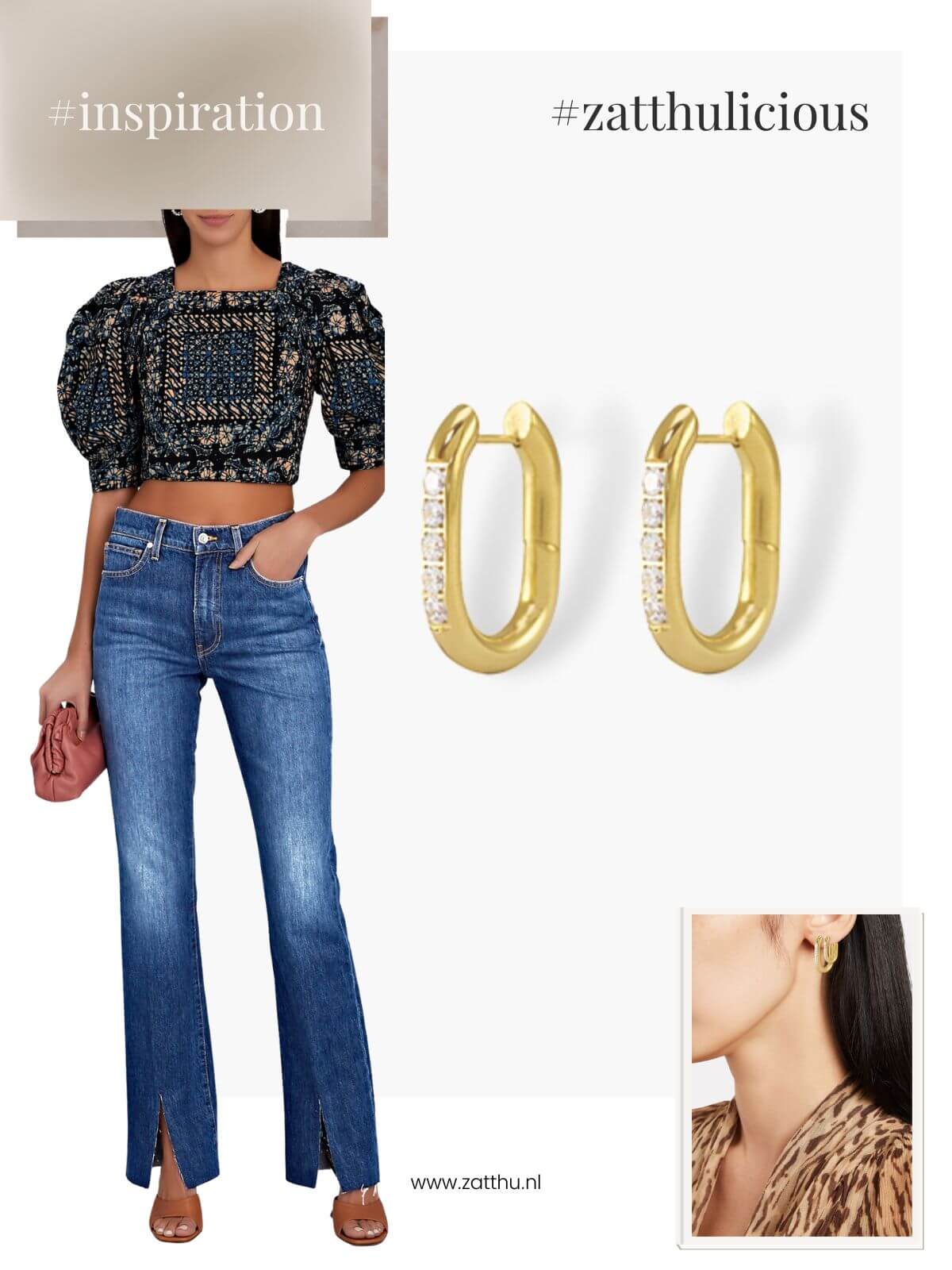 Jinx oorringen met zirkonia large