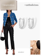 Jira oorringen met zirkonia large