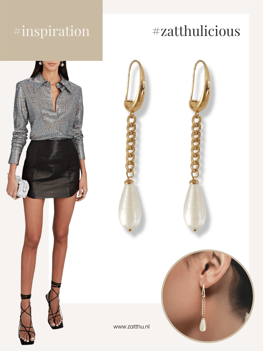 Imea oorbellen met druppel