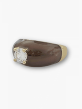 Irem statement ring bruin met steen