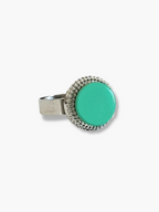 Ivah ring met mintkleurige steen