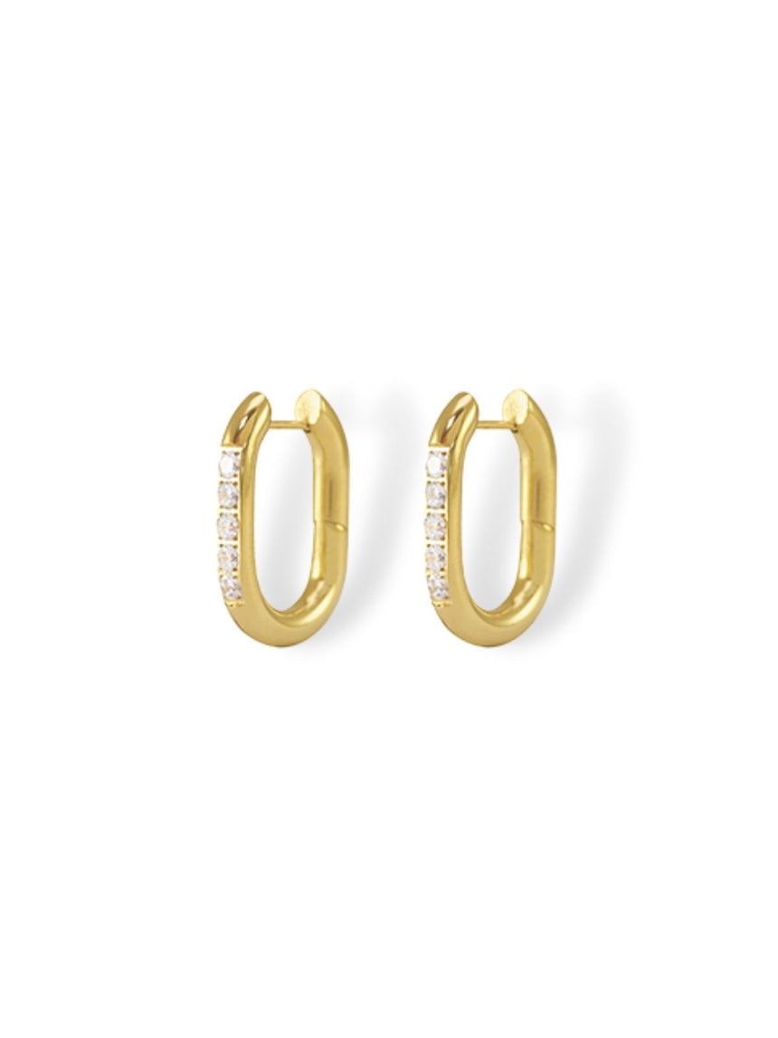 Jinx earrings with zirconia large