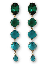 Joli earrings green crystal