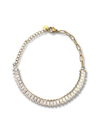 Jone stainless steel armband met zirkonia