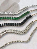 Jord stainless steel armband met groene zirkonia