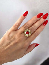 Kaho statement ring rood